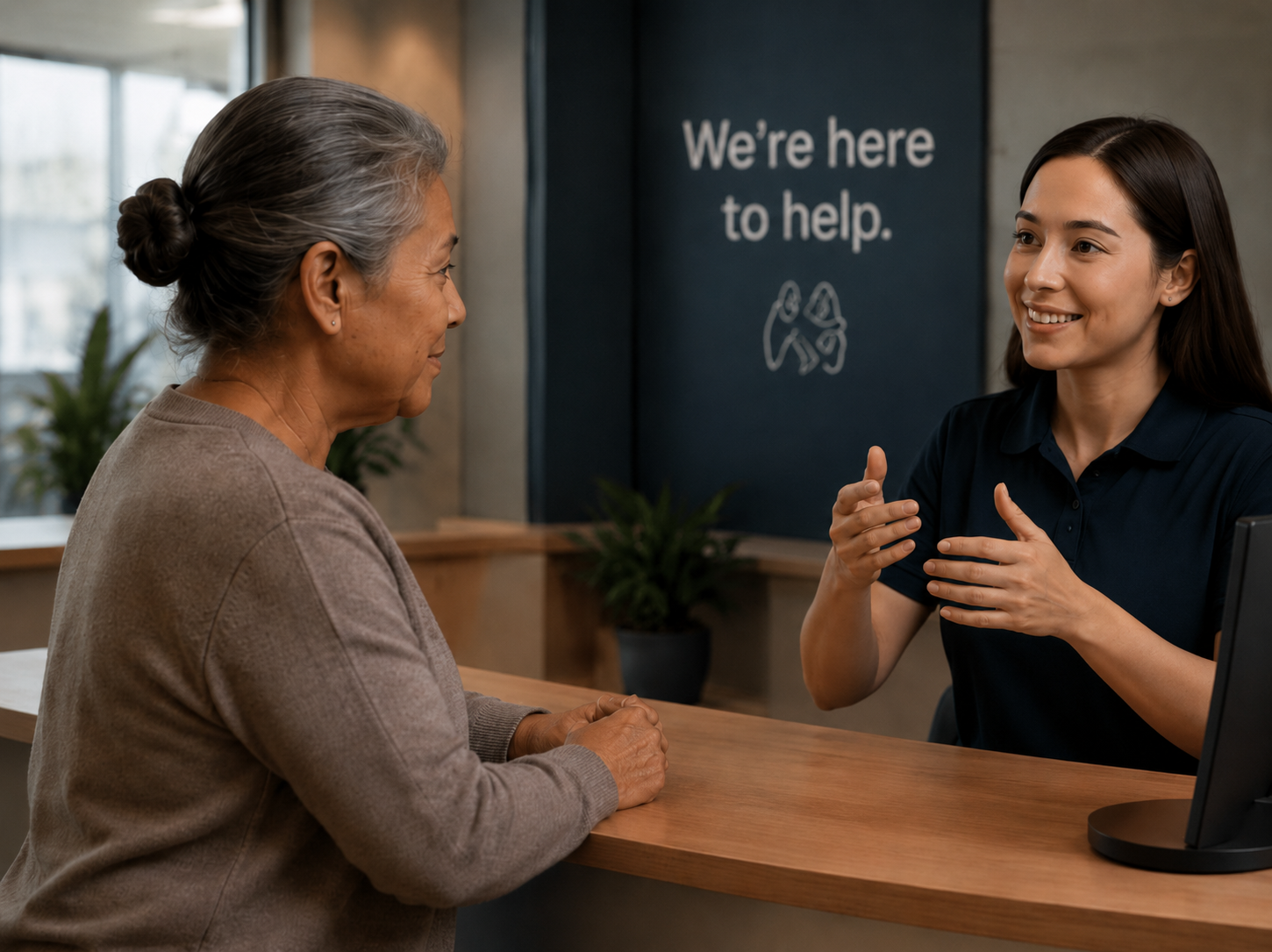 Service desk conversation
