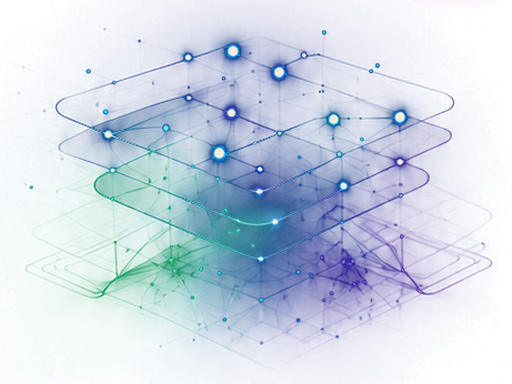 Layered 3D network mesh